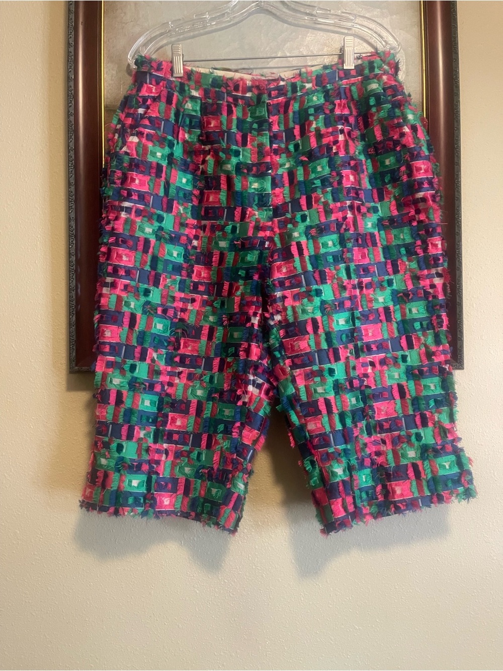 Dolce & Gabbana Pink and Green Patterned Shorts